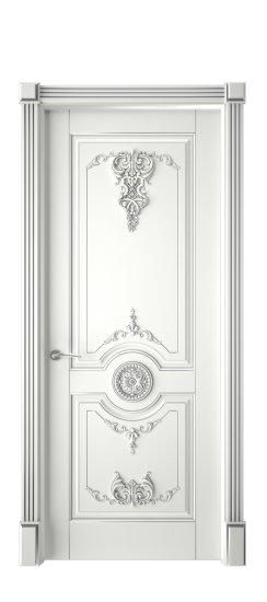 Марокко ДГ | Белая эмаль патина серебро