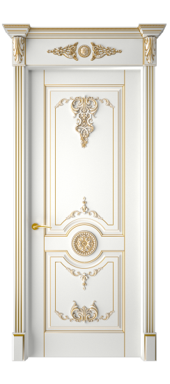 Марокко ДГ | Белая эмаль патина золото