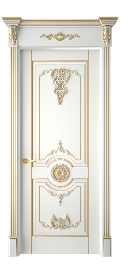 Марокко ДГ | Белая эмаль патина золото