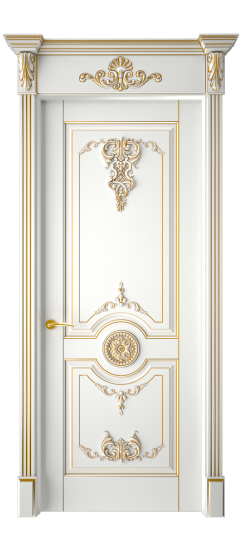 Марокко ДГ | Белая эмаль патина золото