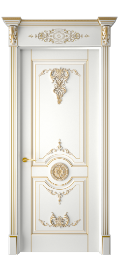 Марокко ДГ | Белая эмаль патина золото