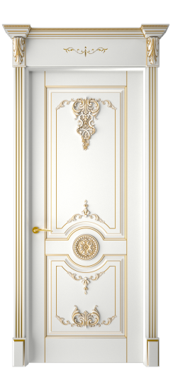 Марокко ДГ | Белая эмаль патина золото