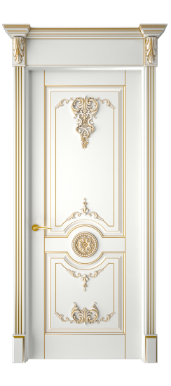 Марокко ДГ | Белая эмаль патина золото