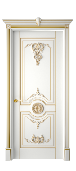 Марокко ДГ | Белая эмаль патина золото