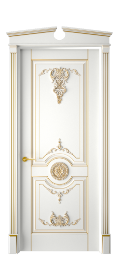 Марокко ДГ | Белая эмаль патина золото