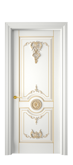 Марокко ДГ | Белая эмаль патина золото