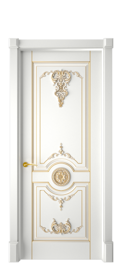 Марокко ДГ | Белая эмаль патина золото