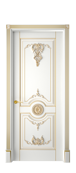 Марокко ДГ | Белая эмаль патина золото