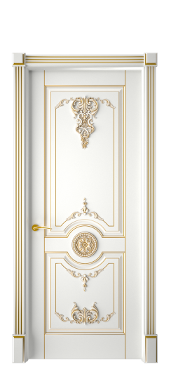 Марокко ДГ | Белая эмаль патина золото