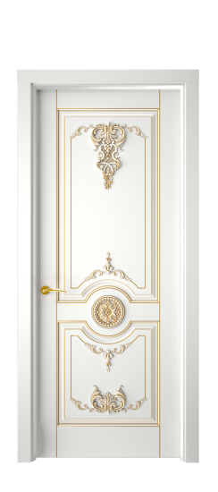 Марокко ДГ | Белая эмаль патина золото