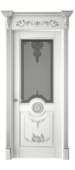 Марокко ДО | Белая эмаль патина серебро