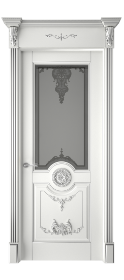 Марокко ДО | Белая эмаль патина серебро