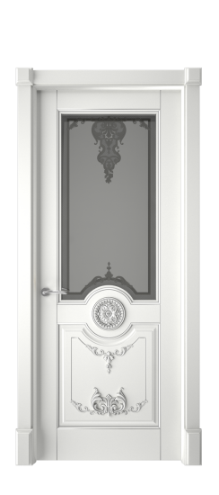 Марокко ДО | Белая эмаль патина серебро