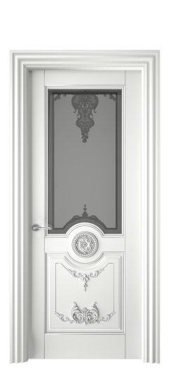 Марокко ДО | Белая эмаль патина серебро