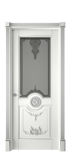 Марокко ДО | Белая эмаль патина серебро