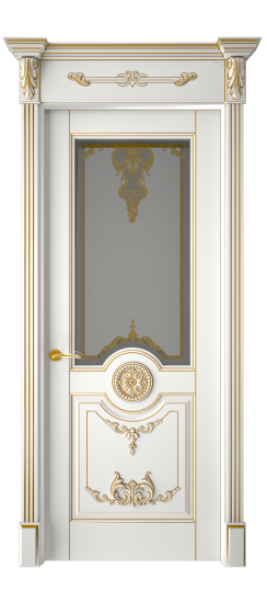 Марокко ДО | Белая эмаль патина золото