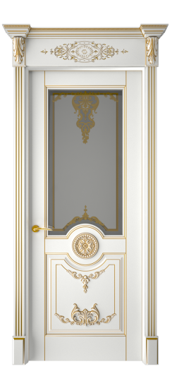 Марокко ДО | Белая эмаль патина золото