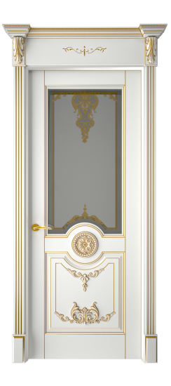 Марокко ДО | Белая эмаль патина золото