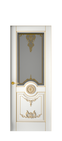 Марокко ДО | Белая эмаль патина золото