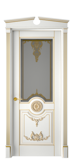 Марокко ДО | Белая эмаль патина золото