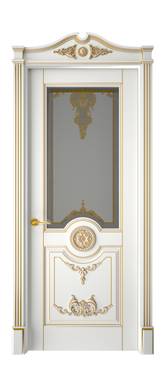 Марокко ДО | Белая эмаль патина золото