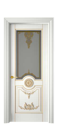 Марокко ДО | Белая эмаль патина золото