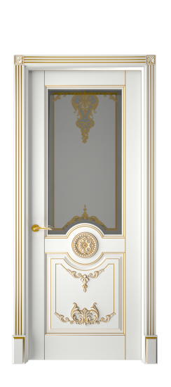 Марокко ДО | Белая эмаль патина золото