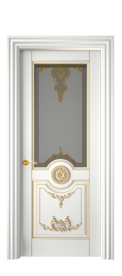 Марокко ДО | Белая эмаль патина золото