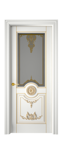 Марокко ДО | Белая эмаль патина золото