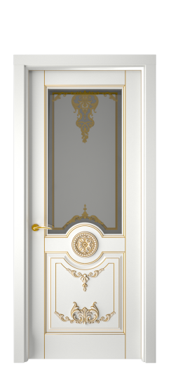 Марокко ДО | Белая эмаль патина золото