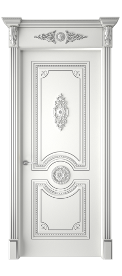 Монако ДГ | Белая эмаль патина серебро