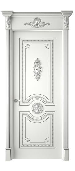 Монако ДГ | Белая эмаль патина серебро