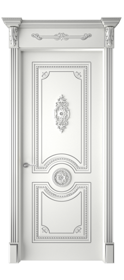 Монако ДГ | Белая эмаль патина серебро