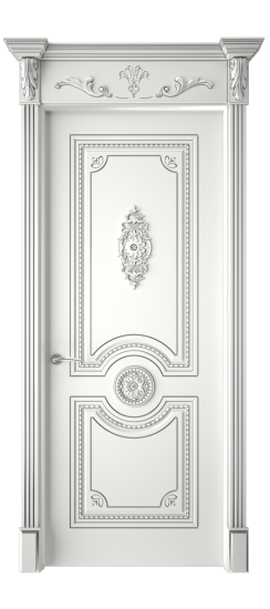 Монако ДГ | Белая эмаль патина серебро