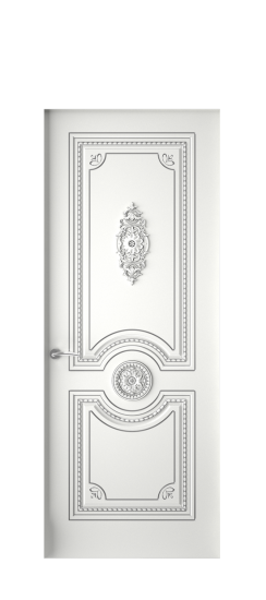 Монако ДГ | Белая эмаль патина серебро