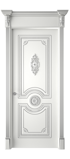 Монако ДГ | Белая эмаль патина серебро