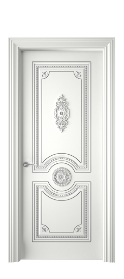 Монако ДГ | Белая эмаль патина серебро