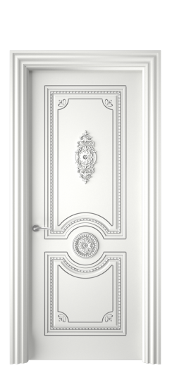 Монако ДГ | Белая эмаль патина серебро