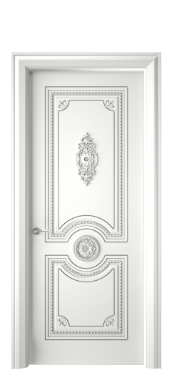 Монако ДГ | Белая эмаль патина серебро