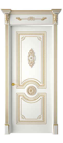 Монако ДГ | Белая эмаль патина золото