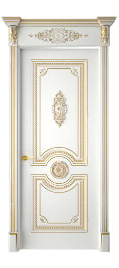 Монако ДГ | Белая эмаль патина золото