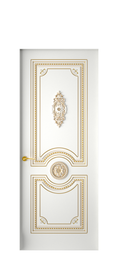 Монако ДГ | Белая эмаль патина золото