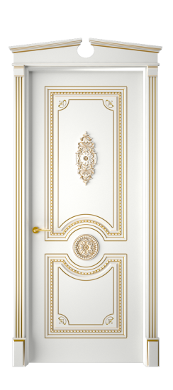 Монако ДГ | Белая эмаль патина золото