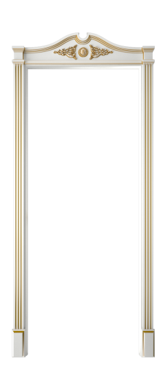 Монако ДГ | Белая эмаль патина золото