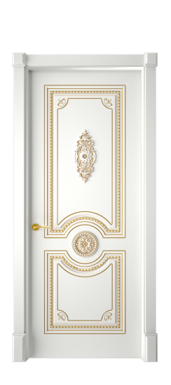 Монако ДГ | Белая эмаль патина золото