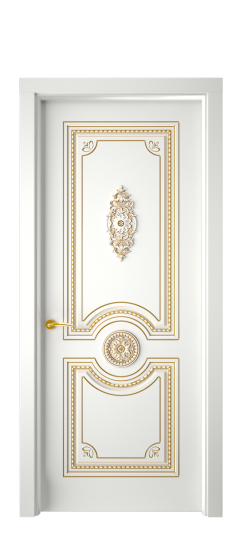 Монако ДГ | Белая эмаль патина золото