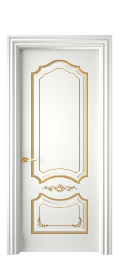 Сарагоса ДГ | Белая эмаль патина золото