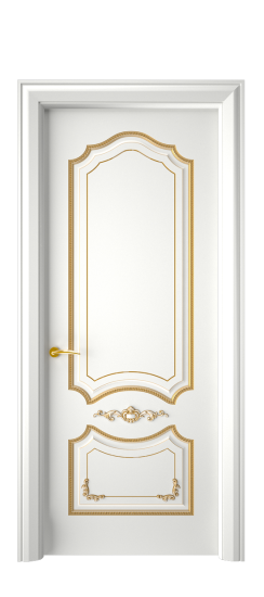 Сарагоса ДГ | Белая эмаль патина золото