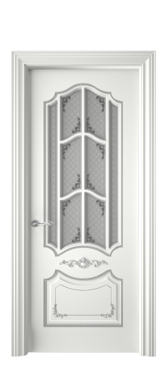 Сарагоса ДО | Белая эмаль патина серебро