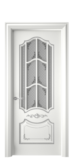 Сарагоса ДО | Белая эмаль патина серебро